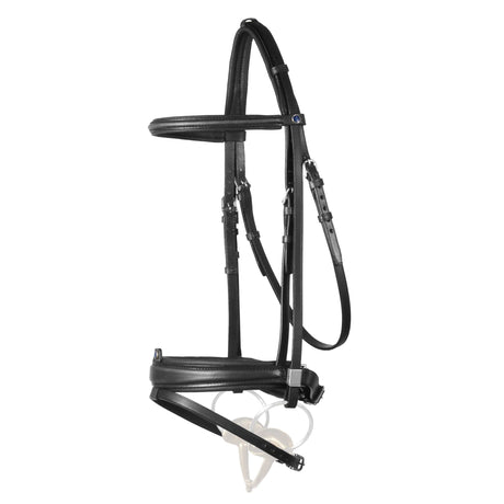 Stubben Leitrim with Slide/Lock Snaffle Bridle #colour_black-black