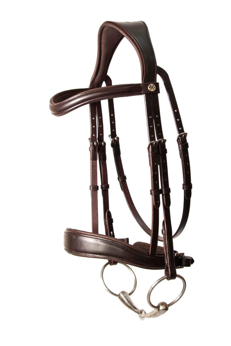 Henry James Dressage Bridle #colour_havana-brown