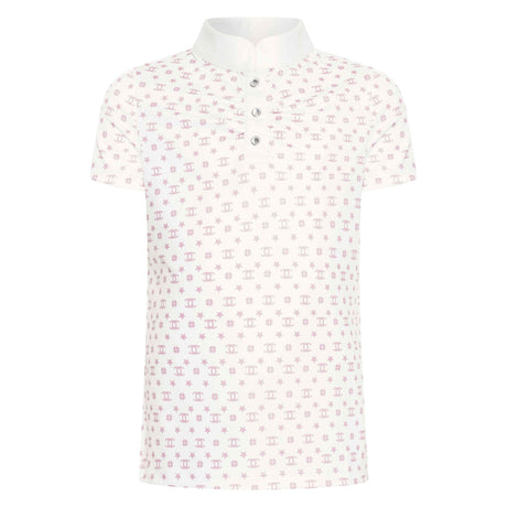 Imperial Riding Children's Roxy Tech Top #Colour_white-pink