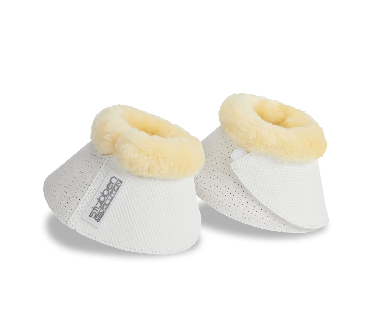 Stubben Gravity Fleece Lined Over Reach Boots #colour_white