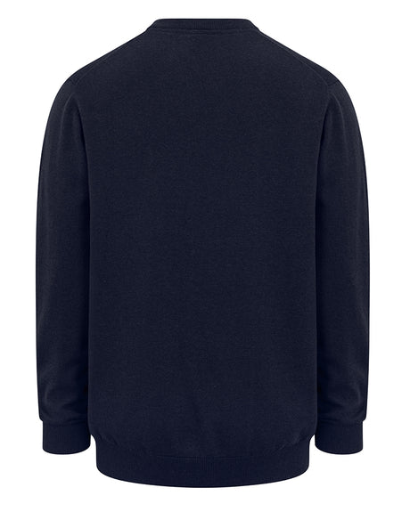 Hoggs of Fife Stirling II V Neck Pullover #colour_heather-blue