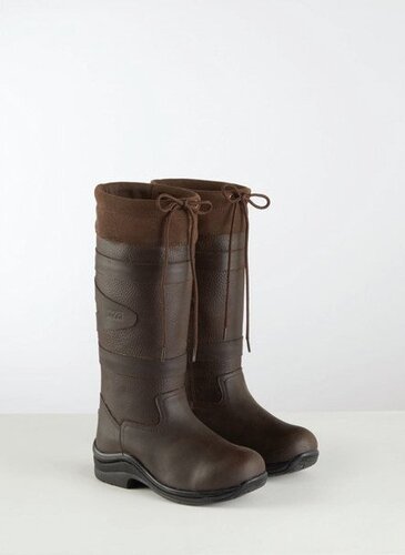 Toggi Ravine Children's Leather Country Boot #colour_bitter-chocolate