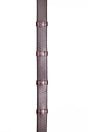 Henry James Large Pimple Hybrid Rubber Reins With Leather Stoppers #colour_havana-brown