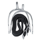 Korsteel Prince of Wales Never Rust Spurs with Straps 20mm
