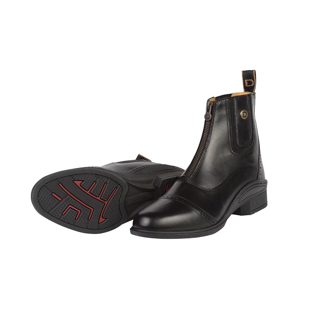 Dublin Rapture Adults Zip Paddock Boots #colour_black
