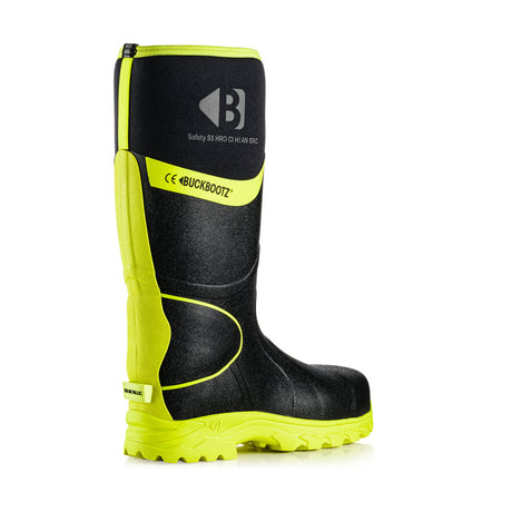 Buckbootz BBZ8000 High Visibility Neoprene/Rubber Safety Wellington Boot