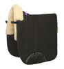 KM Elite Half Lined Dressage Square #colour_black-white