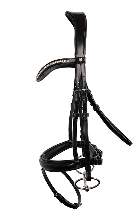 Montar Fair Bridle With Anatomic Neckpiece #colour_black