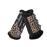 Weatherbeeta Leopard Brushing Boots #colour_brown-leopard