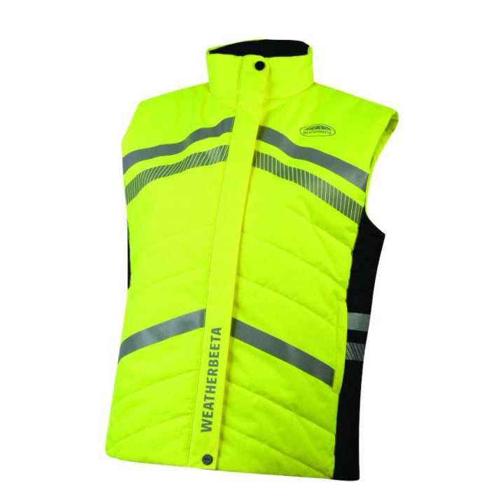 Weatherbeeta Children's Reflective Quilted Gilet #colour_yellow