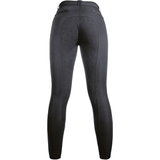 HKM Rosegold Glamour Style Alos Riding Breeches #colour_black-rosegold