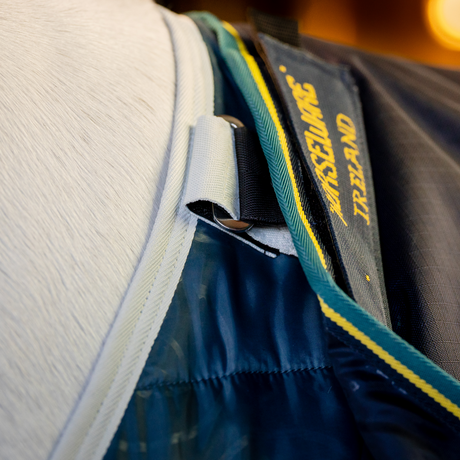 Horseware Ireland Rambo Duo Force 2.0 #colour_navy-teal-yellow-navy