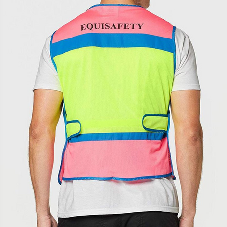 Equisafety Charlotte Dujardin Multi Mesh Waistcoat
#Colour_pink-yellow