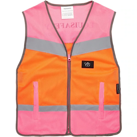 Equisafety Charlotte Dujardin Multi Mesh Waistcoat
#Colour_pink-orange