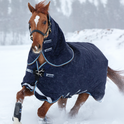 Horseware Ireland Rambo Duo #colour_navy-sky-blue-brown