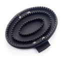 Lincoln Rubber Curry Comb with Web Handle
