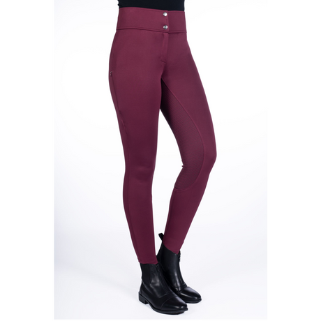 HKM Mila Riding Breeches #colour_wine-red