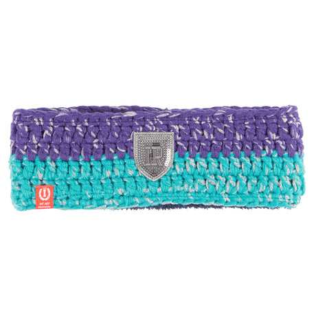 Imperial Riding Headlines 2.0 Headband #colour_royal-purple-jade-green