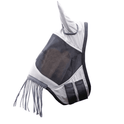 HKM Fringes Anti-Fly Mask #colour_silver-grey