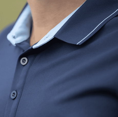 HKM Classico Men's Polo Shirt #colour_deep-blue